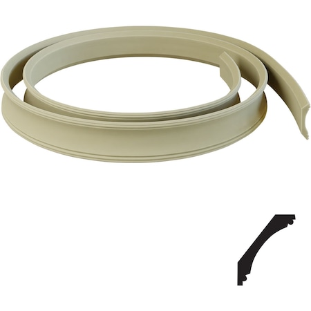 Ekena Millwork WM80 - 4 1/4"F x 11/16"T x 144"L Crown Flexible Moulding MLDFWM80X144